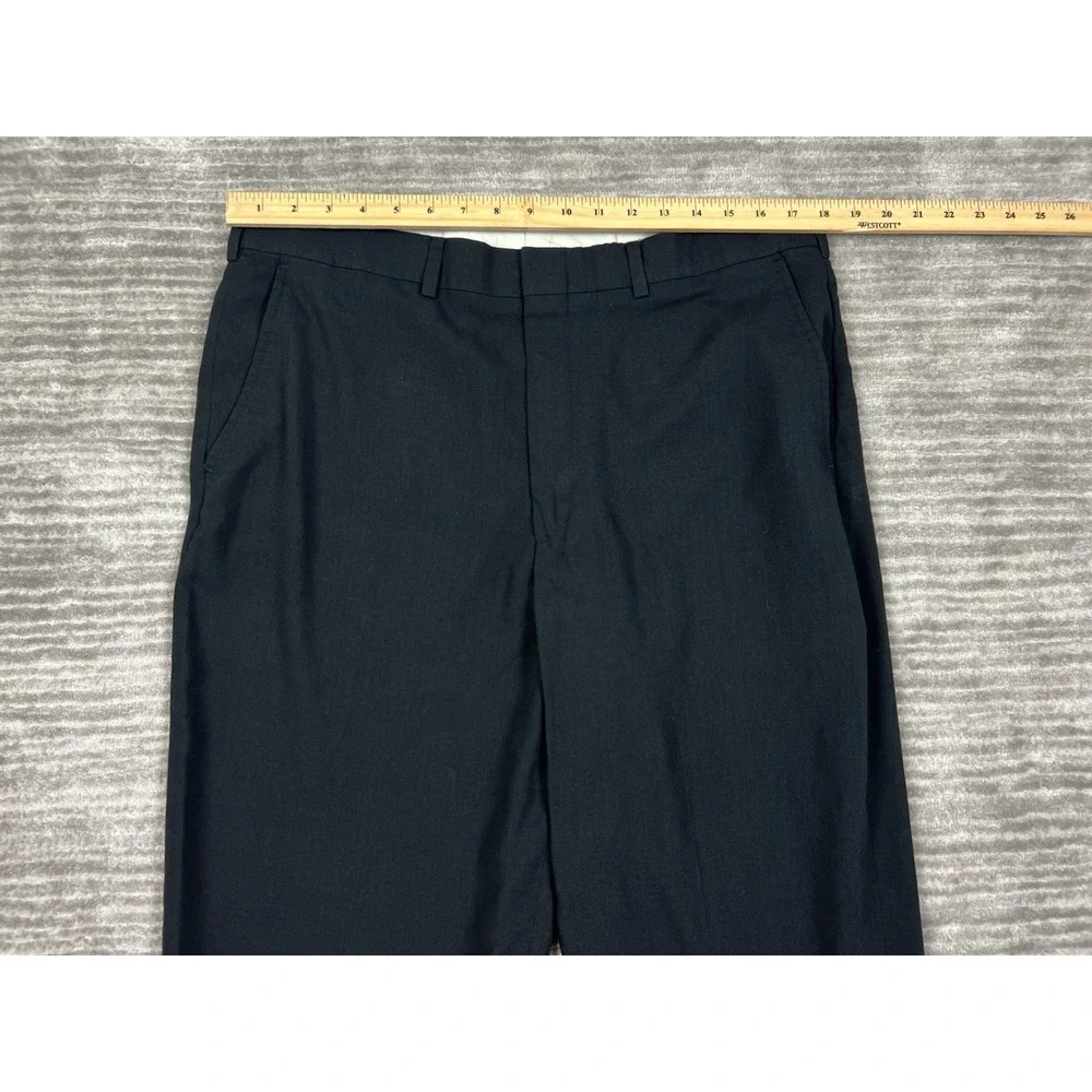 Savile Row Dress‎ Pants Mens 36x29 Blue Polyester Wool Career Casual
